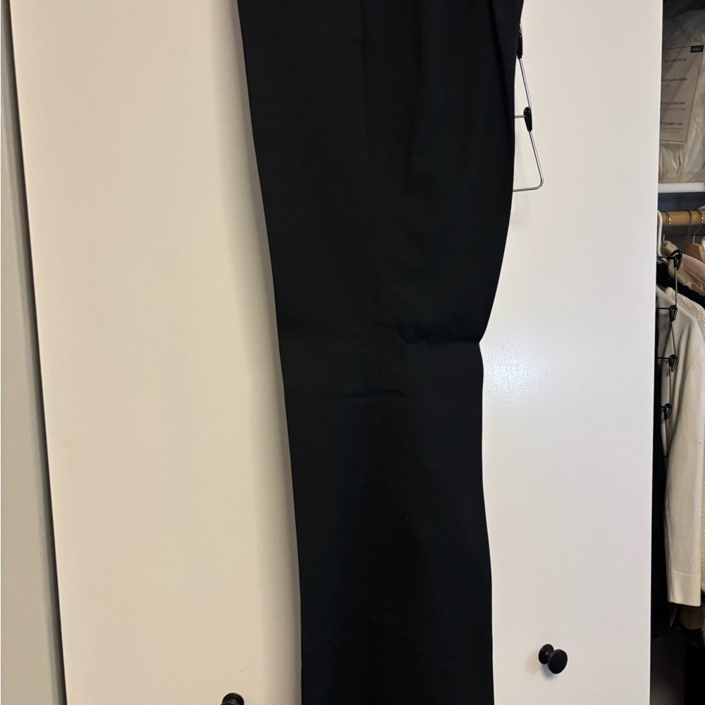 Black dress pants flare leg